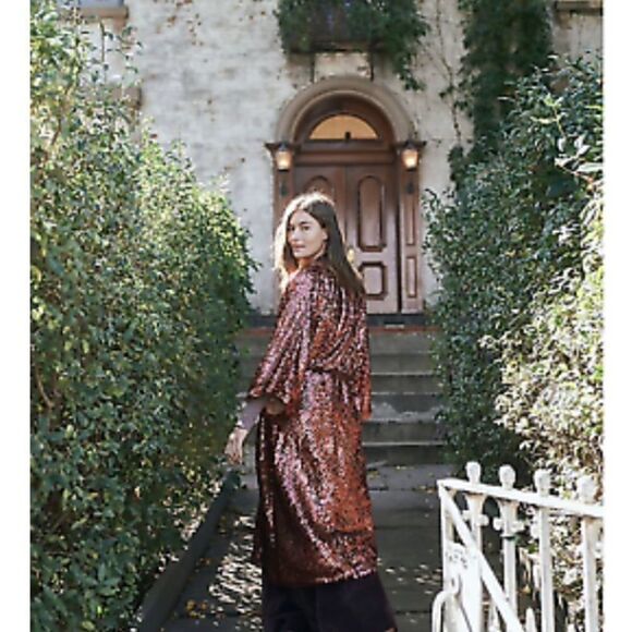 New Free People Sequin Embroidered Light Coming - Picture 6 of 7